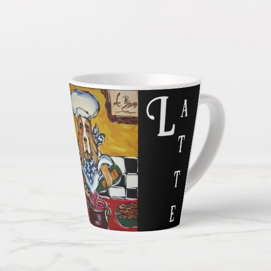 BASSET HOUND LATTE MOK (Rechterhoek)