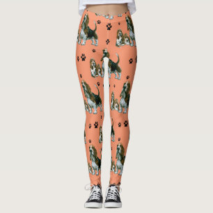 Basset Hound Leggings, Basset Hound Dogs Leggings