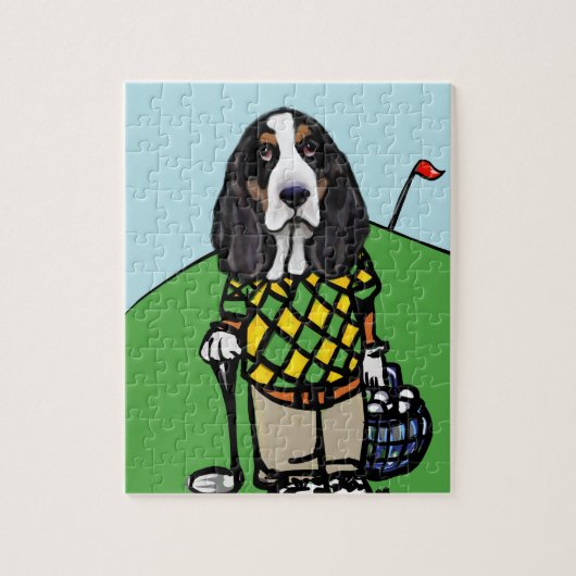 BASSET HOUND LEGPUZZEL (Verticaal)
