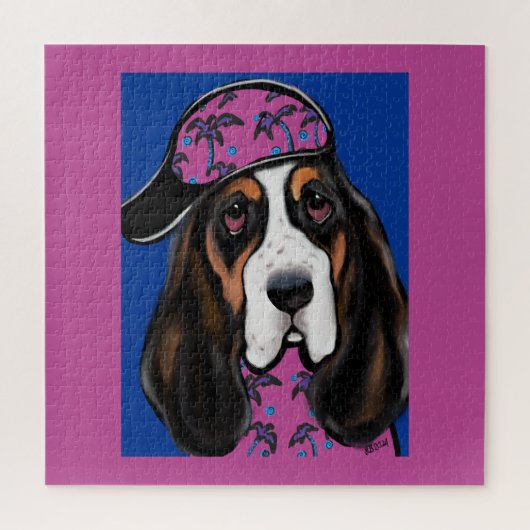 Basset Hound Legpuzzel (Verticaal)