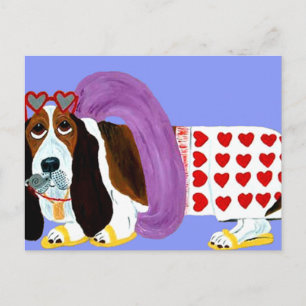 Basset Hound Lifeguard Briefkaart
