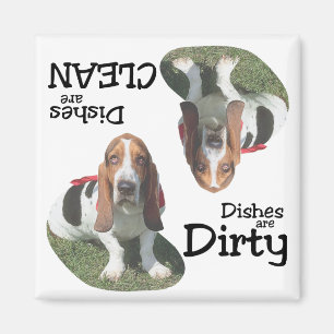 Basset Hound Love Lave-vaisselle Magnet