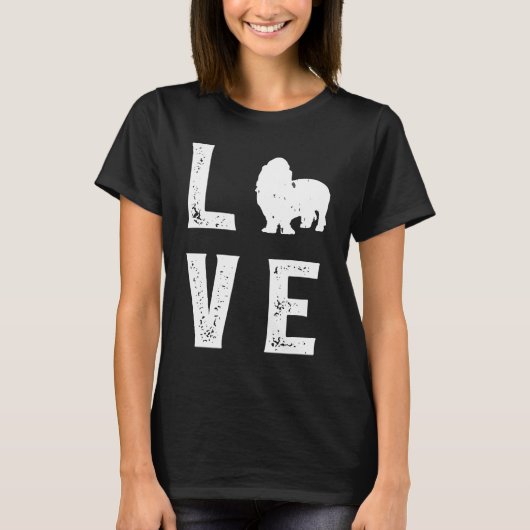 Basset Hound Love T-shirt (Voorkant)