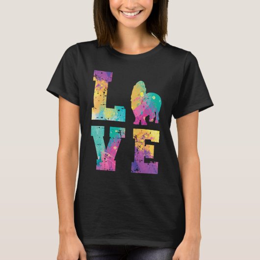 Basset Hound Love T-shirt (Voorkant)