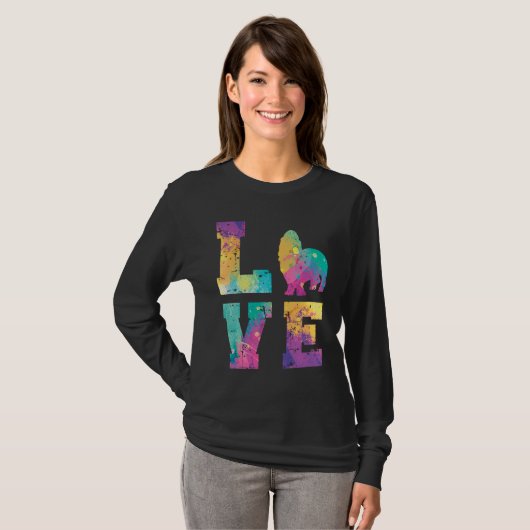 Basset Hound Love T-shirt (Voorkant volledig)