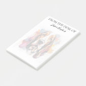 Basset Hound Lover Monogrammed Dog Post-it® Notes (Schuin)