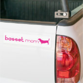 Basset Hound mama Bumpersticker (Op Truck)