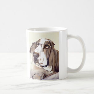 Basset Hound met "Ziet mijn ogen er groot uit?" Koffiemok