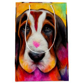 Basset hound mignon chien sac cadeau chien (Devant)