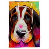 Basset hound mignon chien sac cadeau chien (Dos)
