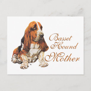 Basset Hound Moederdag Briefkaart