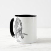 Basset Hound Mok (Voorkant links)