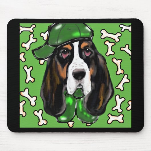 Basset Hound Muismat (Voorkant)