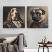 Basset Hound napoleon stijl Poster