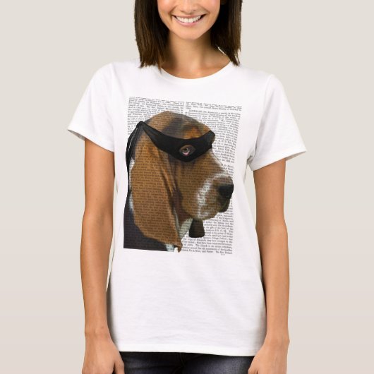 Basset Hound Ninja T-shirt (Voorkant)
