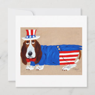 Basset Hound Oom Sam Aankondiging