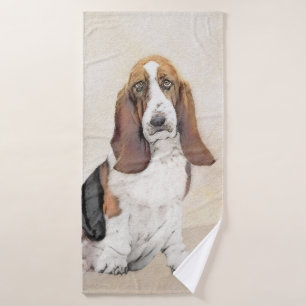 Basset Hound Painting - Cute Original Dog Art