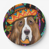 BASSET HOUND PAPIEREN BORDJE (Voorkant)