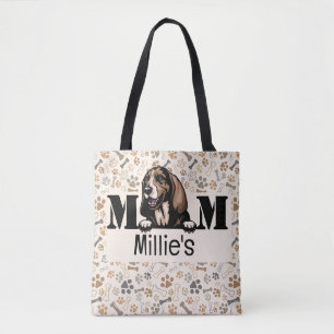 Basset Hound Peeking Personized Mama Draagtas