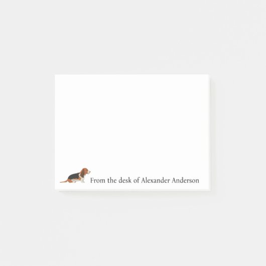Basset Hound personaliseren Post-it® Notes (Voorkant)