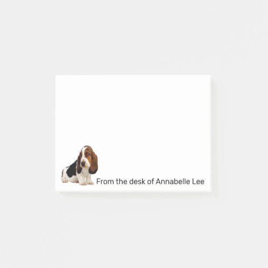 Basset Hound personaliseren Post-it® Notes (Voorkant)