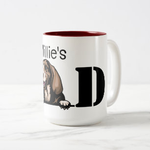 Basset Hound Personalized Peking Dad Tweekleurige Koffiemok