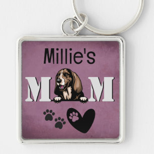 Basset Hound Personalized Peking Sleutelhanger