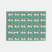 Basset Hound petite couverture en polaire (Devant (Horizontal))