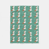 Basset Hound petite couverture en polaire (Devant)