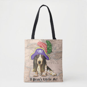 Basset Hound Pirate Draagtas