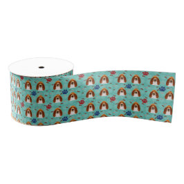 Basset Hound Portrait Grosgrain Lint
