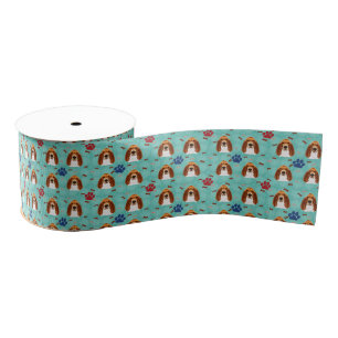 Basset Hound Portrait Grosgrain Lint