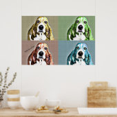 Basset Hound Poster (Keuken)