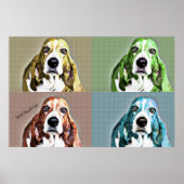 Basset Hound Poster (Voorkant)