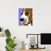Basset Hound-Posters Poster (Thuiskantoor)