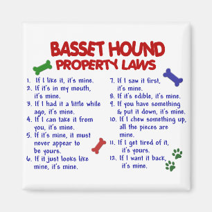BASSET HOUND Property Wetten 2 Magneet