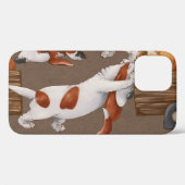 Basset Hound Pumpkin Oogstpatroon Case-Mate iPhone Case (Achterkant (horizontaal))