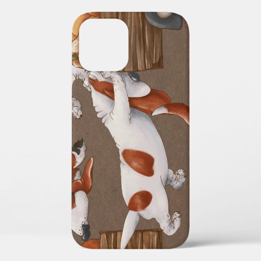 Basset Hound Pumpkin Oogstpatroon Case-Mate iPhone Case (Achterkant)