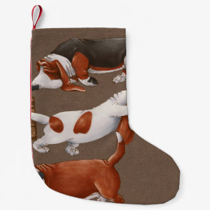 Basset Hound Pumpkin Oogstpatroon Kleine Kerstsok
