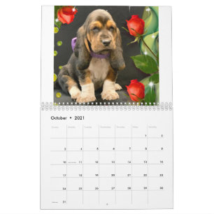 Basset hound puppy agenda kalender