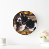 Basset Hound Puppy Grote Klok (Huis)