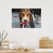 Basset Hound Puppy Poster (Keuken)