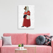 Basset Hound-rechter Canvas Afdruk (Insitu (Woonkamer))
