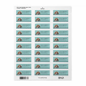 Basset Hound Retouradres Label (Full Sheet)