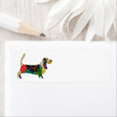 Basset Hound Return Address Label (Insitu)