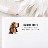 Basset Hound Return Address Labels (Insitu)