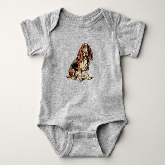 Basset Hound Romper (Voorkant)