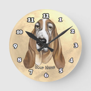 Basset Hound Ronde Klok