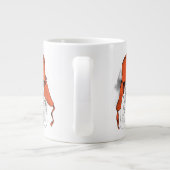 Basset Hound | Rood Ushanka-Pet Extra Grote Beker (Achterkant)