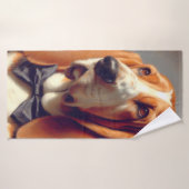  Basset Hound Schilderen Badhanddoek (Badhanddoek)